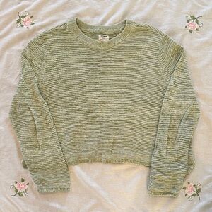 Cotton On Green and Cream Knit Sweater